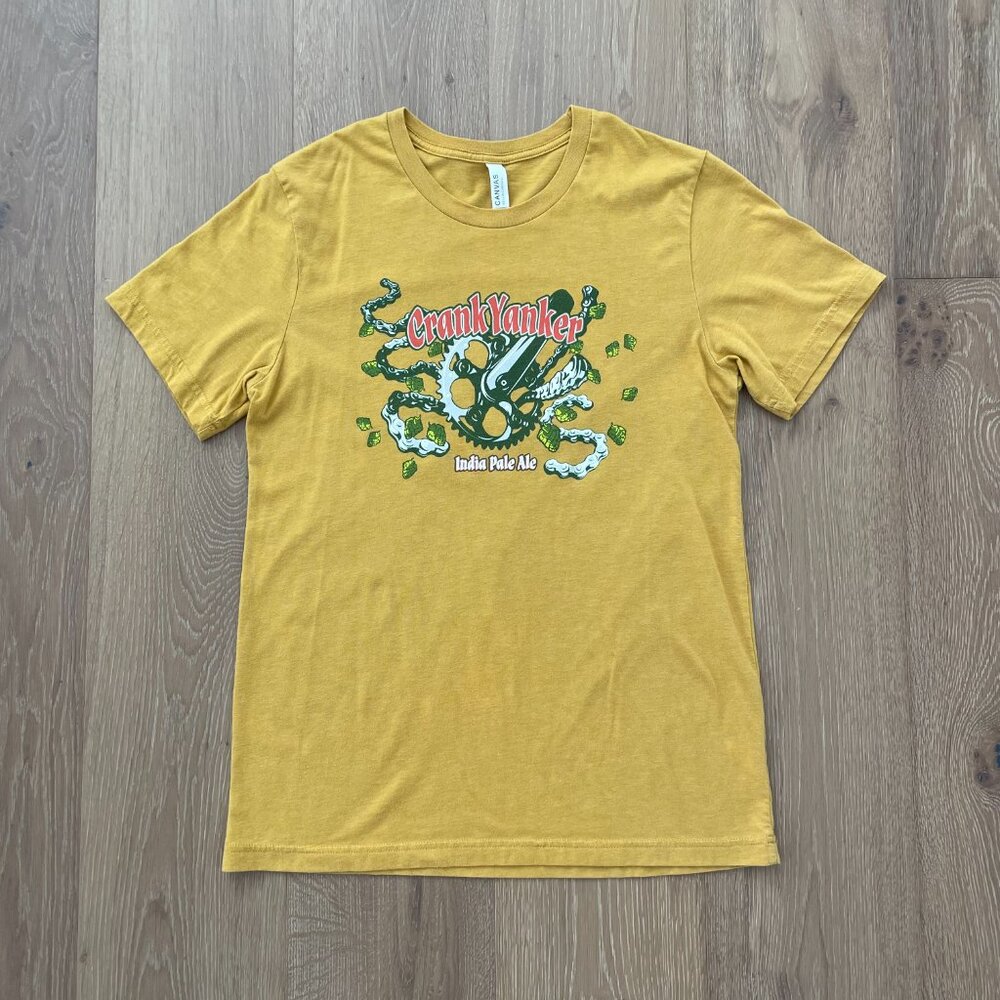 Eddyline Brewery T-Shirt Men Medium Crank Yanker India Pale Ale Beer MTB - Picture 7 of 15